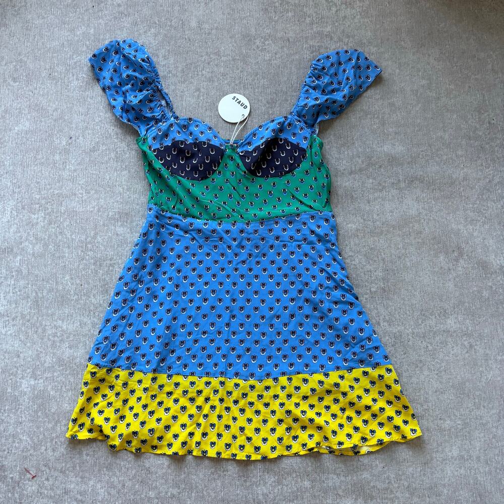 NWT Staud Giselle Mini Dress - Picture 2 of 4